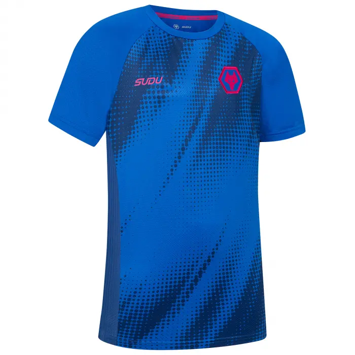 Wolverhampton Wanderers Store | Shop Official 2025-26 Players Training T-Shirt – Blue – Junior Wolves Gear